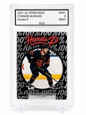 Connor McDavid Hundo P Hockey Card - Black/Orange